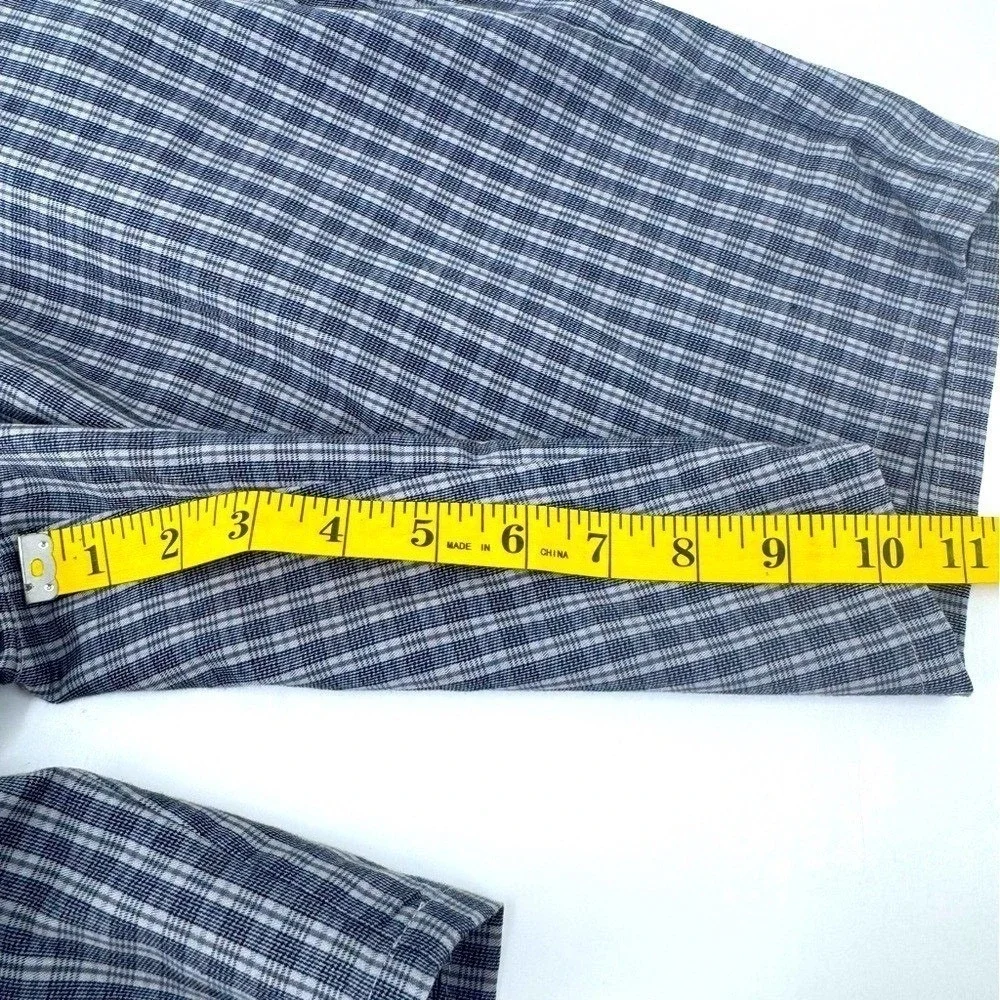 TravisMathew Mens Plaid Golf Shorts‎ Blue White Size 32 Stretch Performance